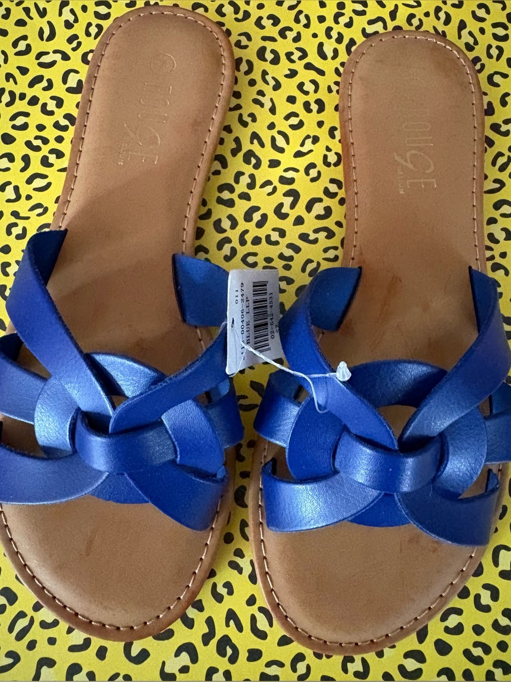 Rouge Sandals Slides Blue 7